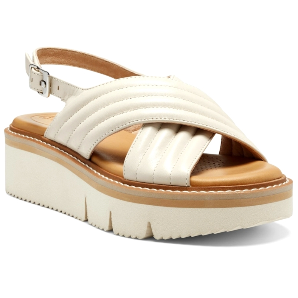 Women's Cream Platform Sandals